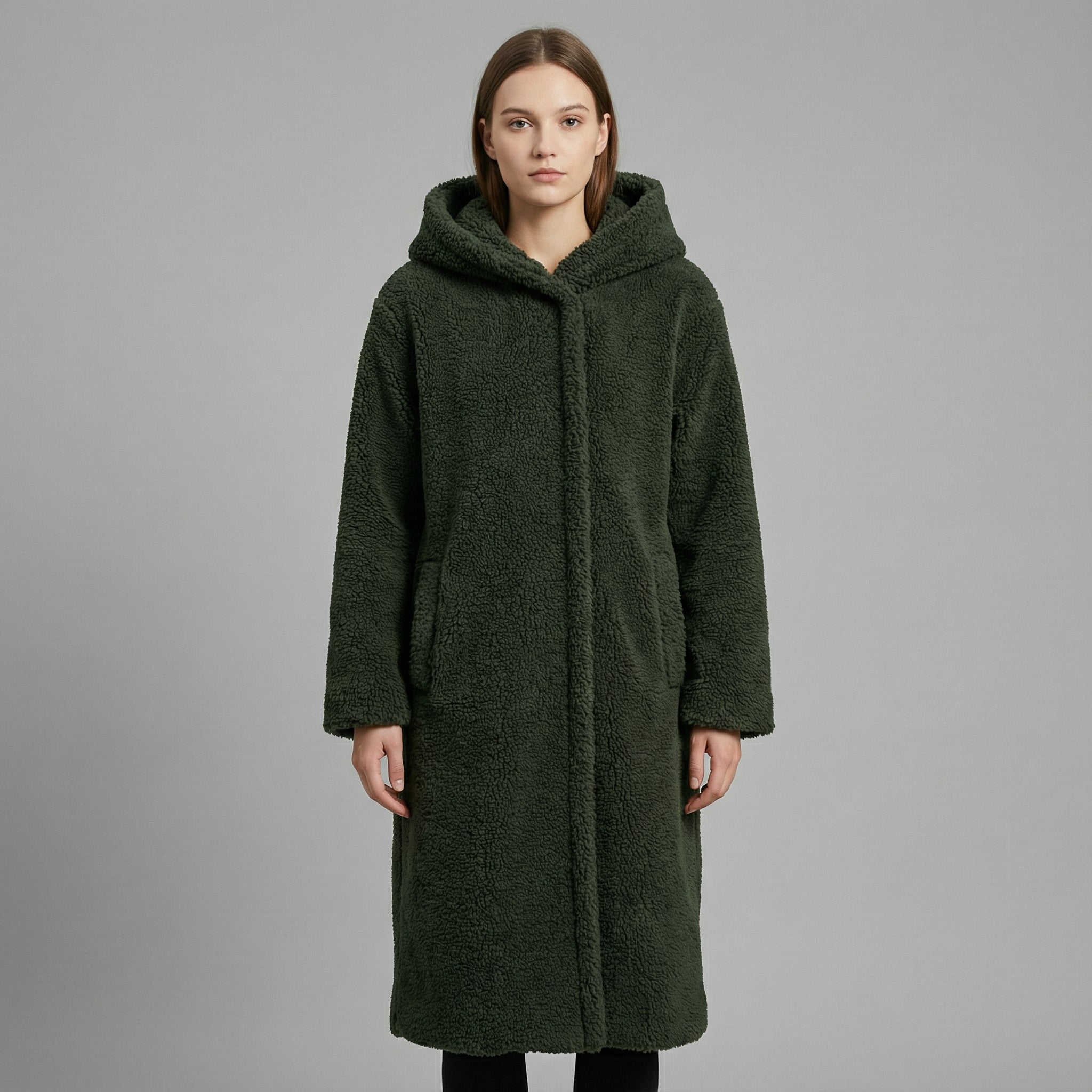 Classic Winter Coat with Hooded Design