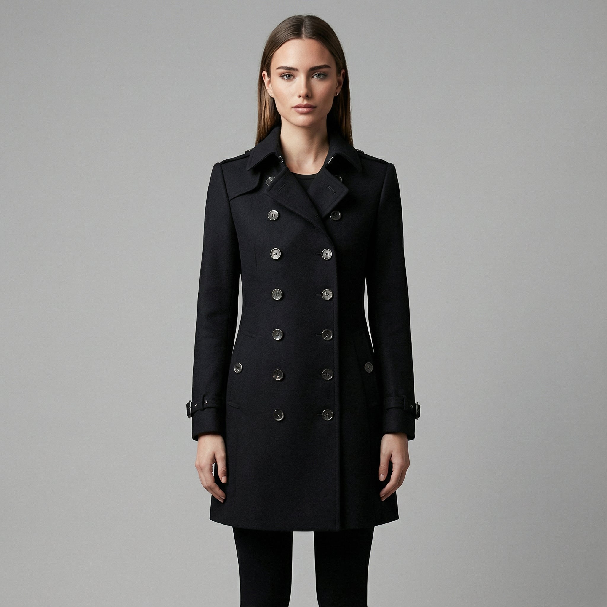 Elegant Tailored Coat for Versatile Wear