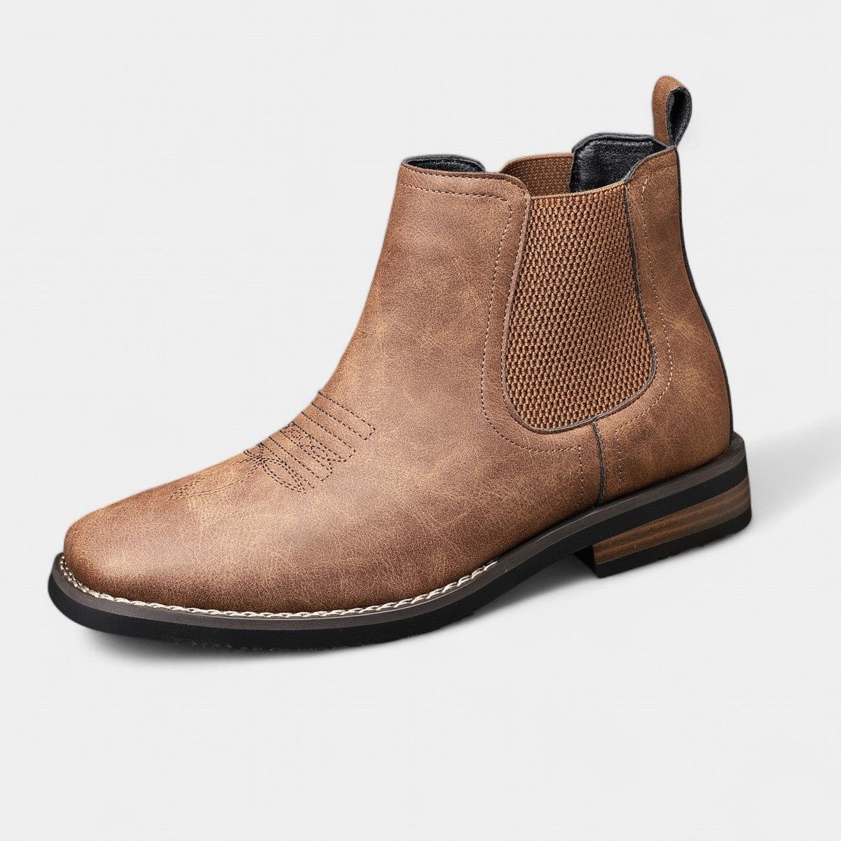 Men’s Chelsea Ankle Boots Western-Inspired Slip-On Design 1