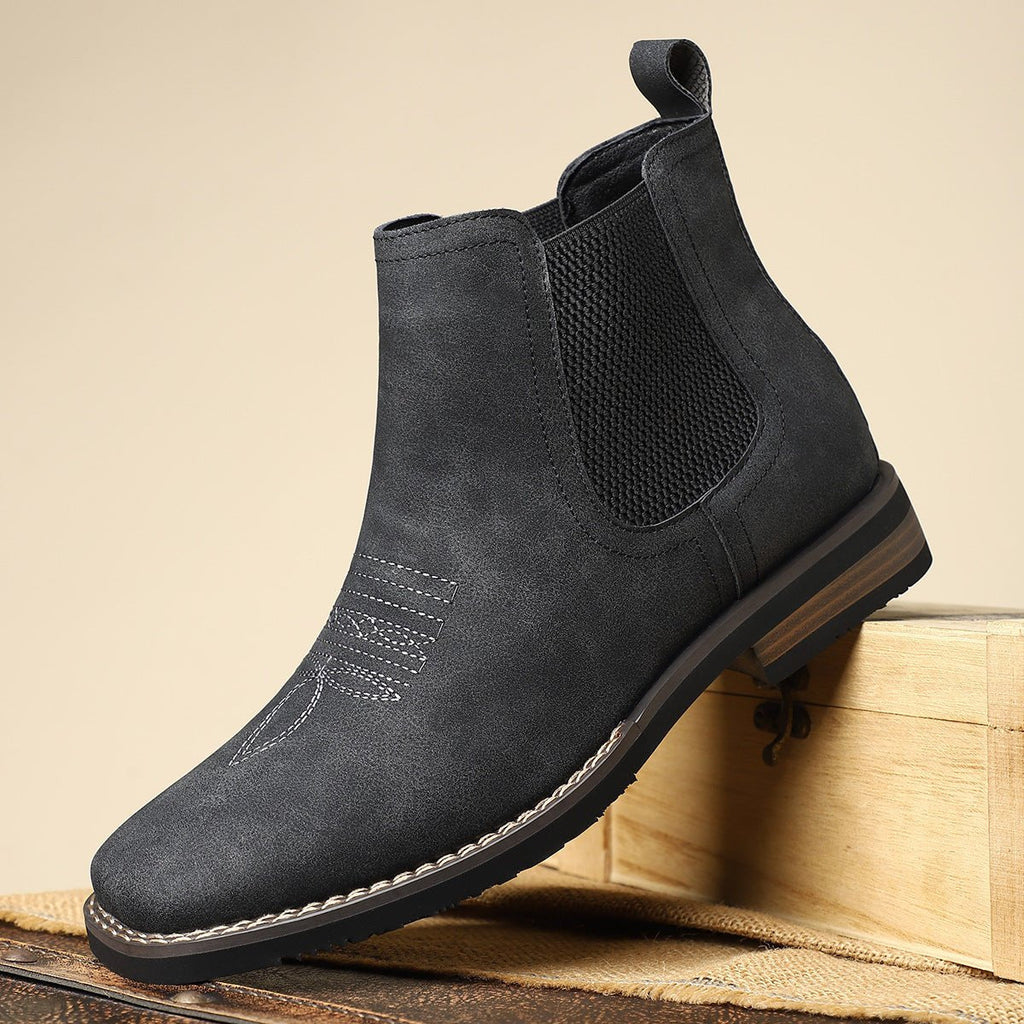 Men’s Chelsea Ankle Boots Western-Inspired Slip-On Design 5