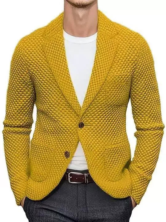 Men’s Tailored Blazer Classic Structured Fit Elegant Style 0