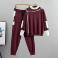 Plus Size Women's Tracksuit Set Cozy Sweater and Jogger Outfit 0