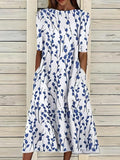 Women’s A-Line Dress Floral Print for Summer Days 0