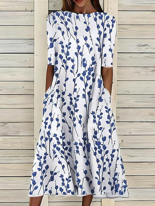 Women’s A-Line Dress Floral Print for Summer Days 0