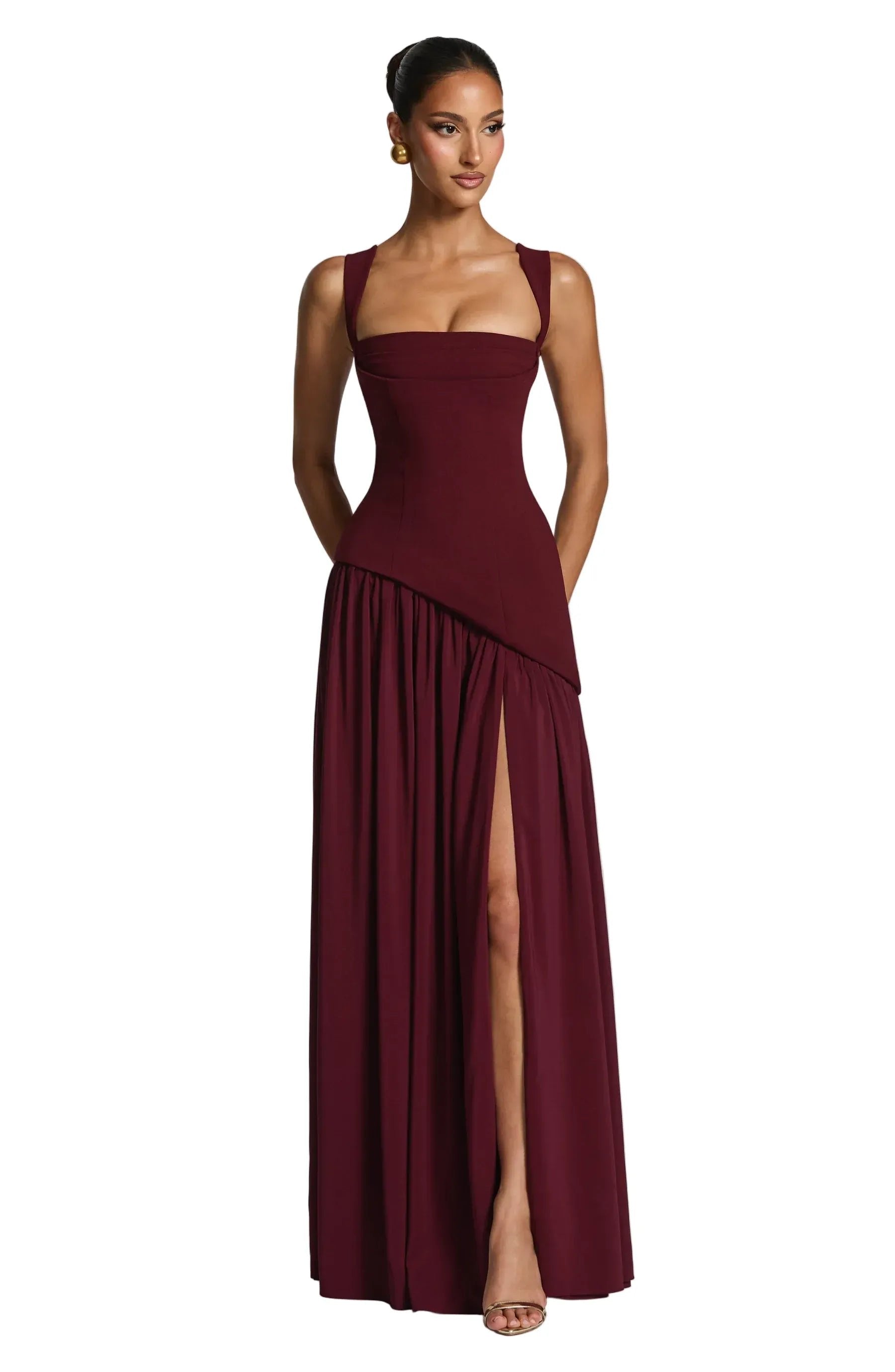 Women’s A-Line Maxi Dress Elegant Sleeveless Design for Summer Events 0