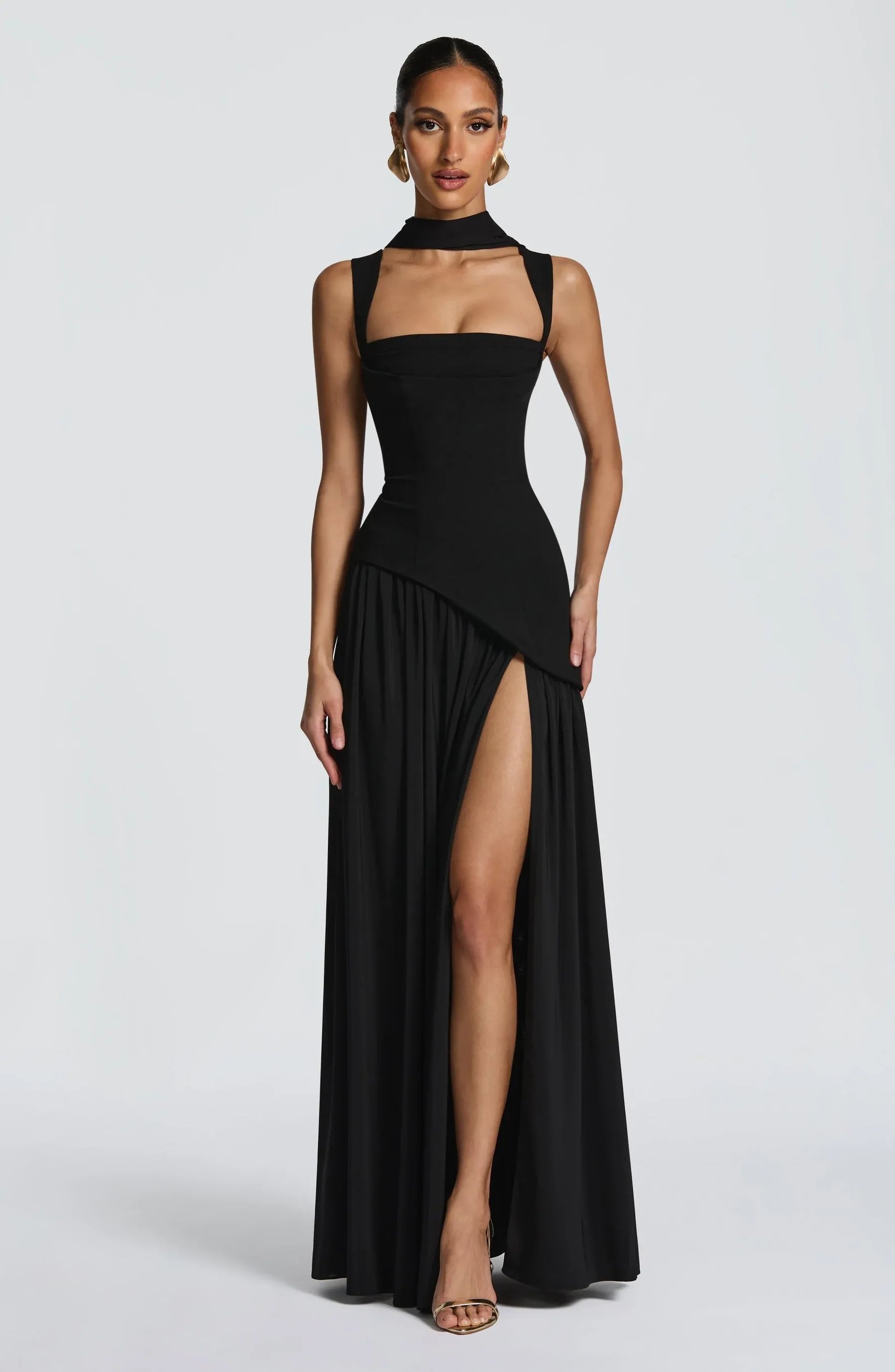 Women’s A-Line Maxi Dress Elegant Sleeveless Design for Summer Events 1