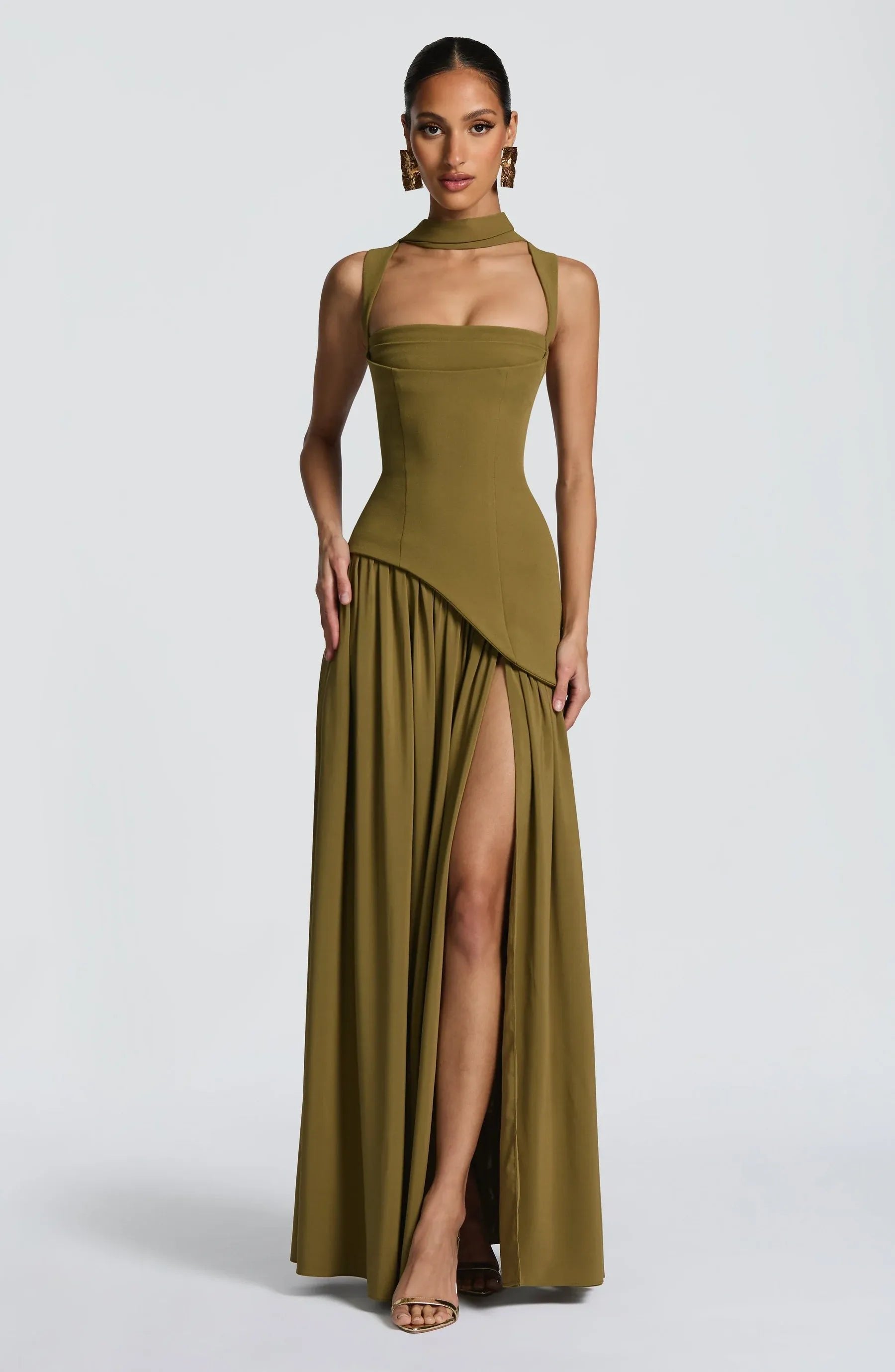 Women’s A-Line Maxi Dress Elegant Sleeveless Design for Summer Events 2