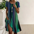 Women’s A-Line Mini Dress Stylish Printed Summer Design 0