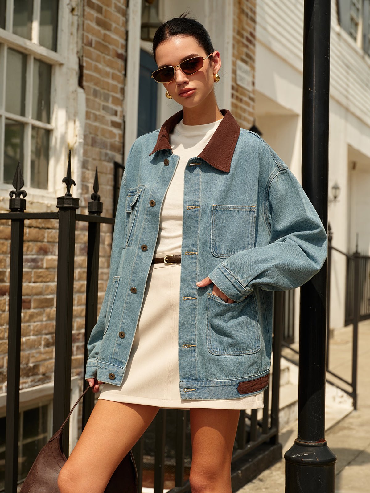 Women’s Belted Mini Skirt Structured Design 2
