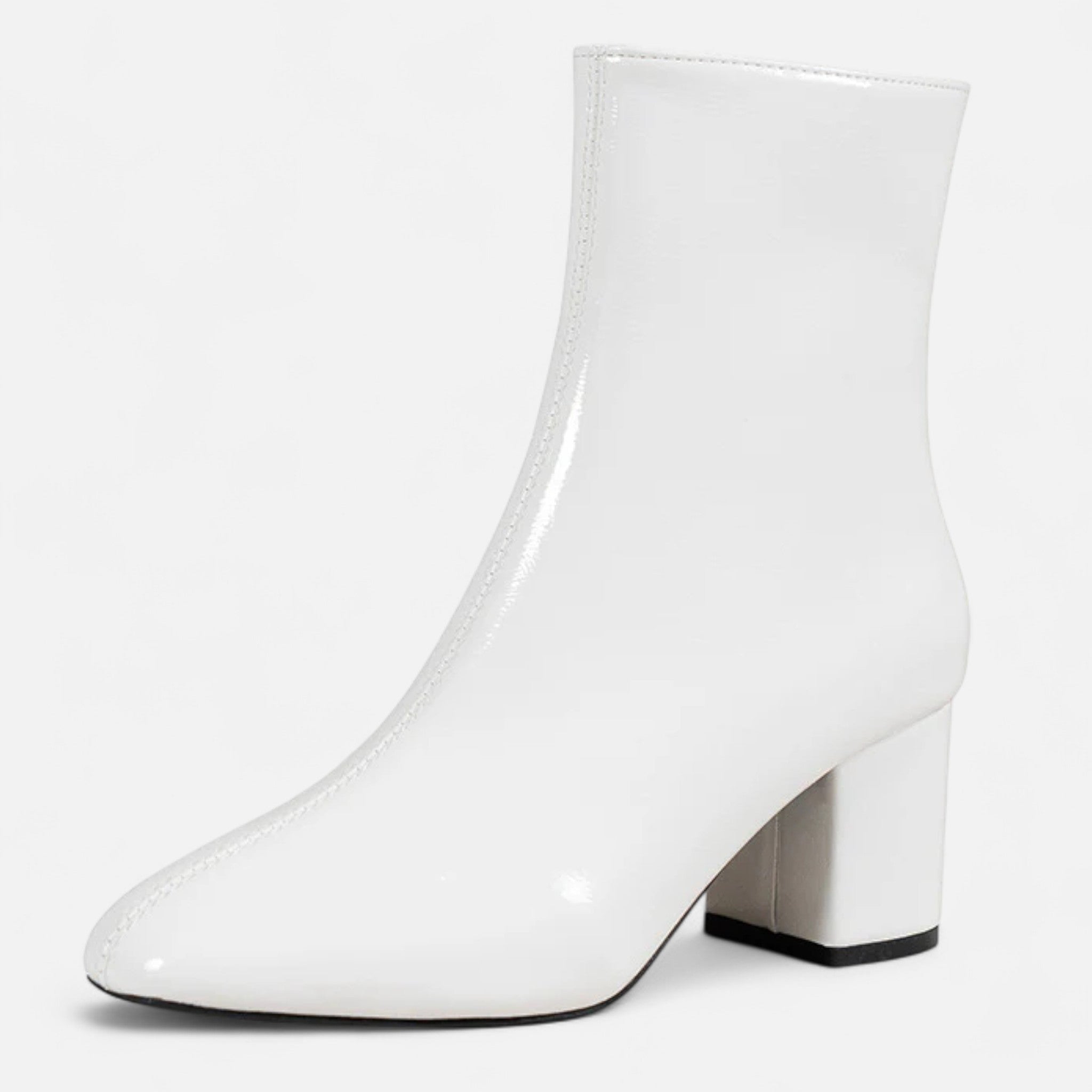 Women’s Black Ankle Boots Stylish Block Heel Design 0