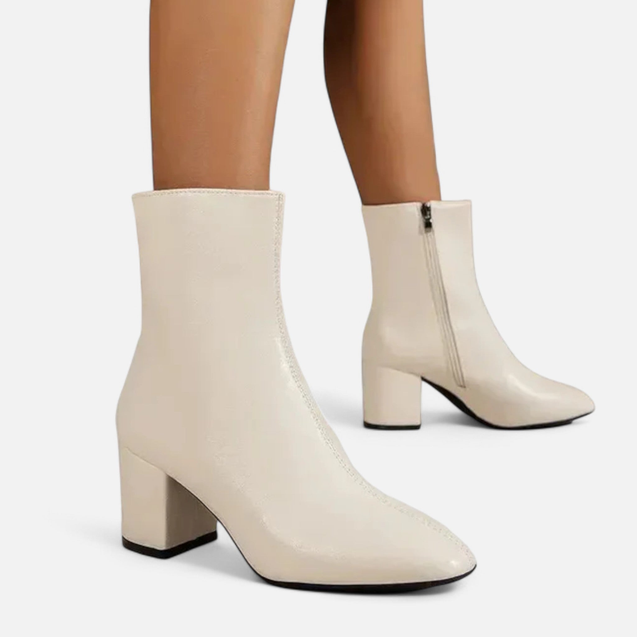 Women’s Black Ankle Boots Stylish Block Heel Design 4
