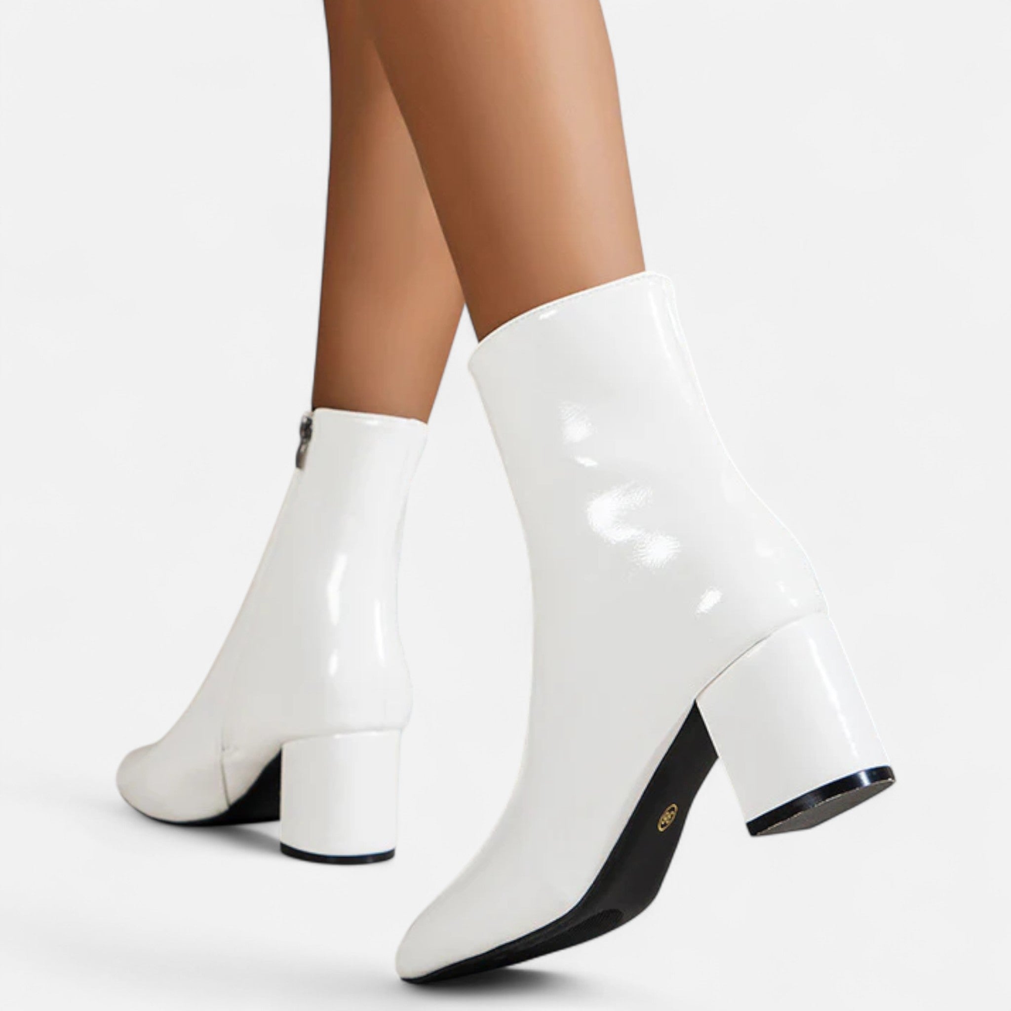 Women’s Black Ankle Boots Stylish Block Heel Design 8