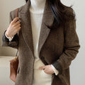Women's Black Blazer Classic Versatile Office Style 0
