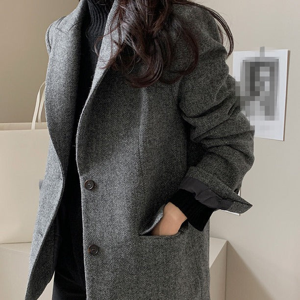 Women's Black Blazer Classic Versatile Office Style 3