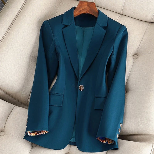 Women’s Black Blazer Lightweight Classic Design 1