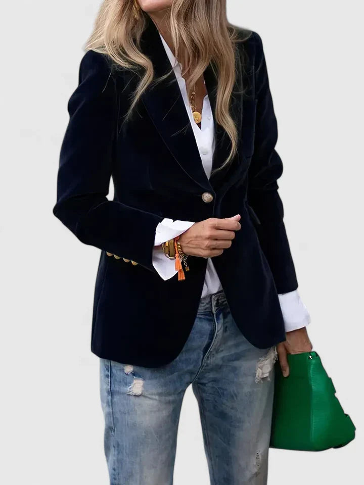 Women’s Black Blazer Tailored Elegant Versatile Style 0