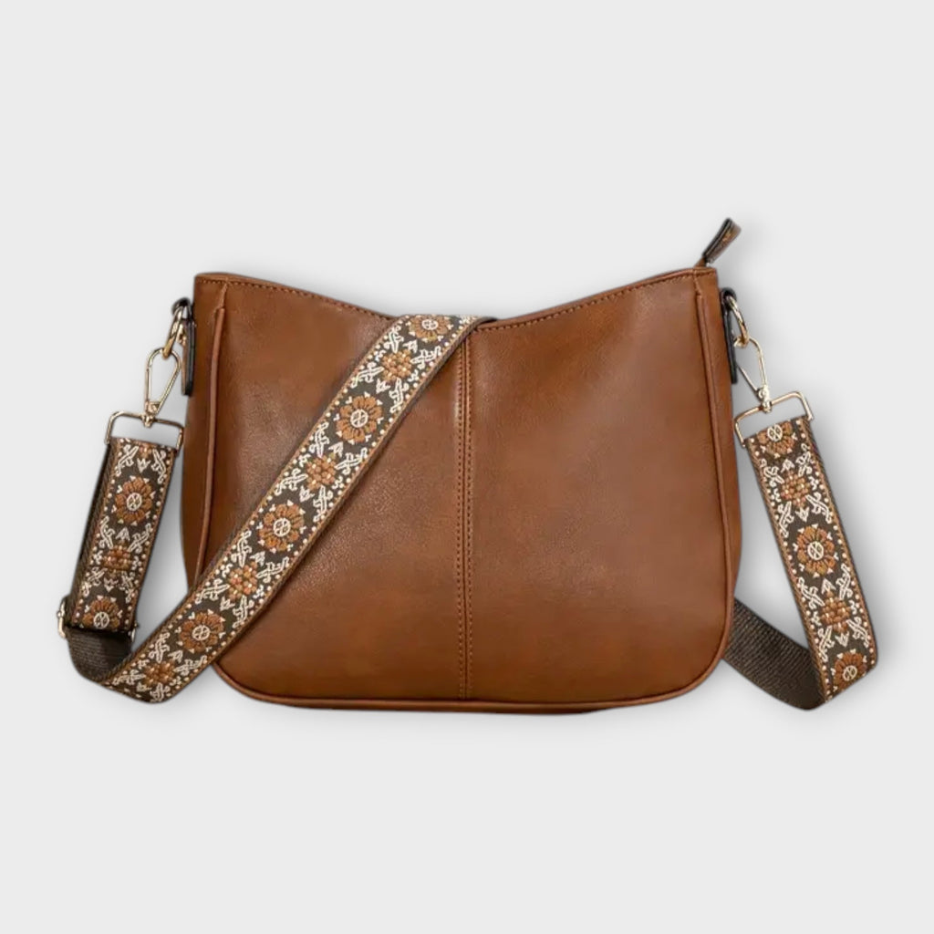 Women’s Black Crossbody Bag Chic Vegan Design 0