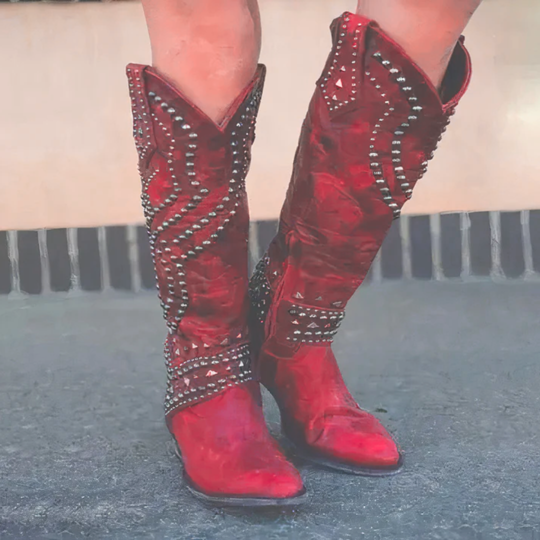 Women’s Black Knee High Boots Stylish Pointed Toe Design 3