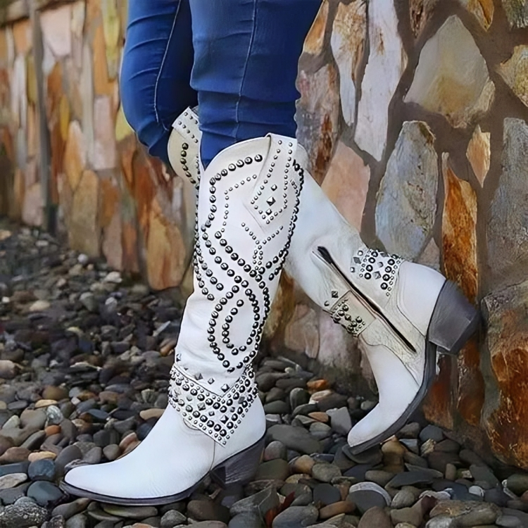 Women’s Black Knee High Boots Stylish Pointed Toe Design 4
