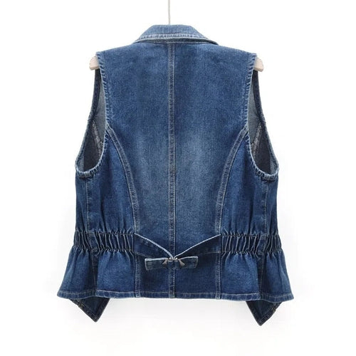 Women’s Black Long Vest Casual Open Front Layering Piece 1