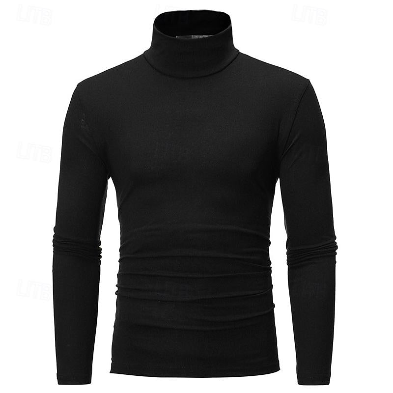 Women’s Black Turtleneck Long-Sleeve Refined Fit Top 2