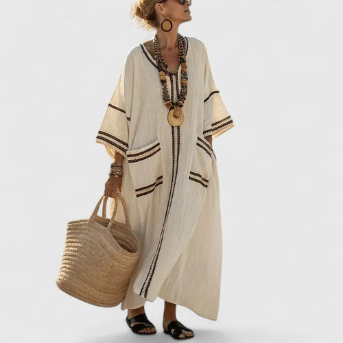 Women’s Bohemian Maxi Dress Airy Comfortable Summer Style 1