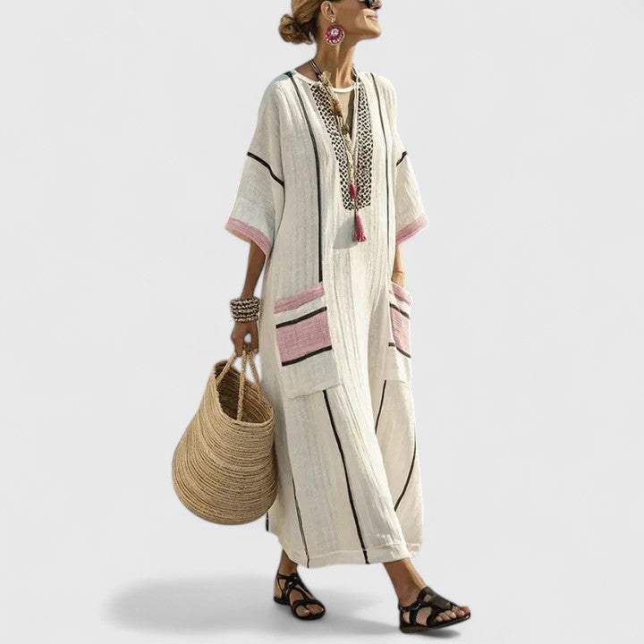 Women’s Bohemian Maxi Dress Airy Comfortable Summer Style 3