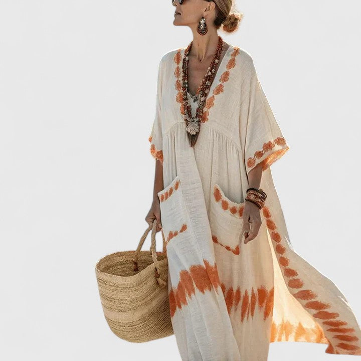 Women’s Bohemian Maxi Dress Airy Comfortable Summer Style 6
