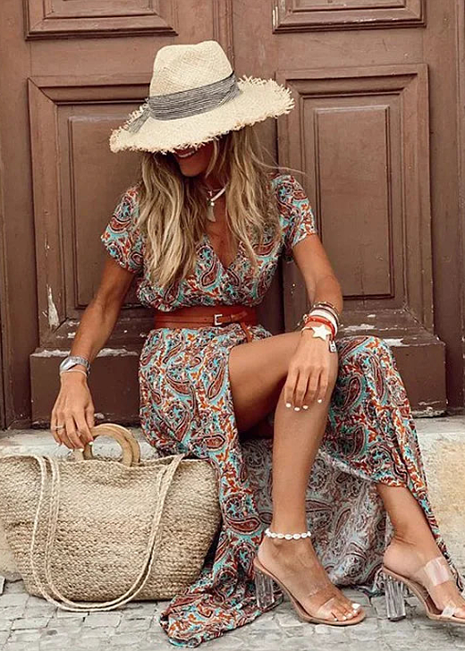 Women’s Bohemian Maxi Dress Lightweight Summer Elegance 1