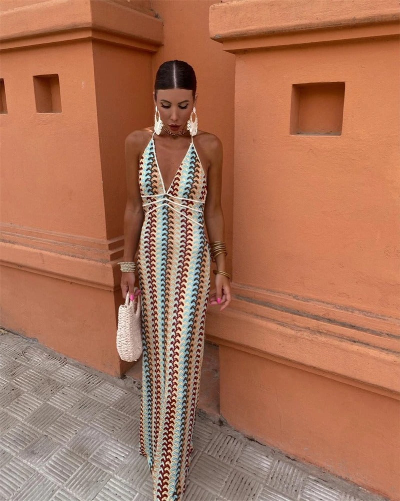 Women’s Boho Maxi Dress Elegant Summer Style 0