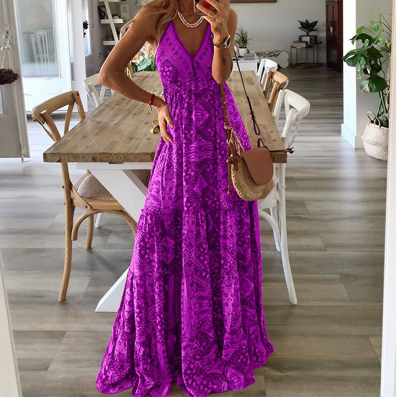 Women’s Boho Maxi Dress Flowy Summer Style 2