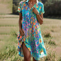 Women’s Boho Maxi Dress Lightweight Flowing Summer Style 0
