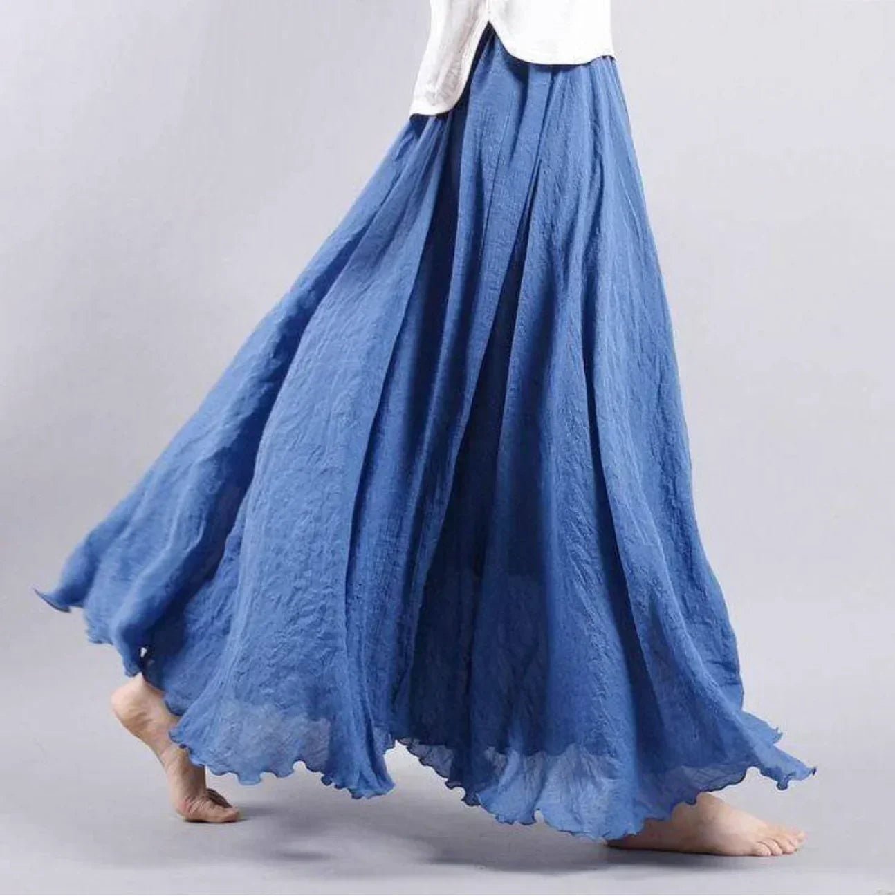 Women’s Boho Maxi Skirt High Waist Flowing Design 1
