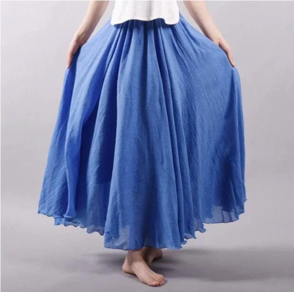 Women’s Boho Maxi Skirt High Waist Flowing Design 2