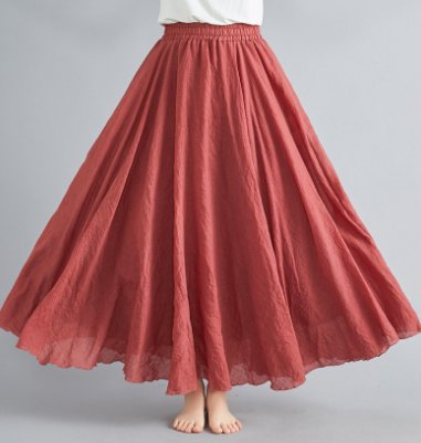 Women’s Boho Maxi Skirt High Waist Flowing Design 5