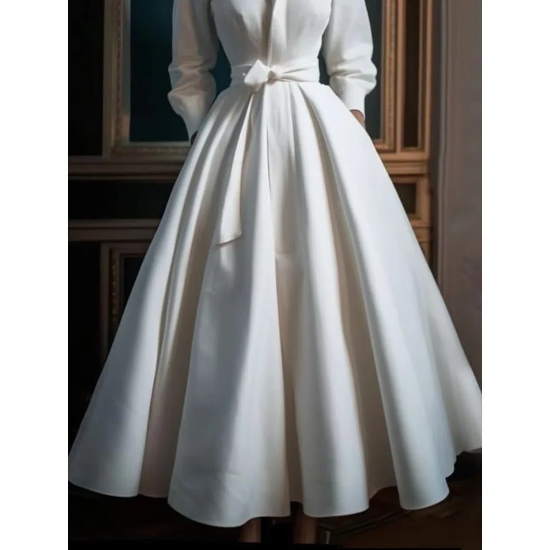 Women’s Boho Midi Dress Elegant A-Line Style 2