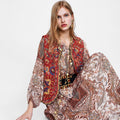 Women’s Boho Velvet Waistcoat Intricate Embroidery Design 0