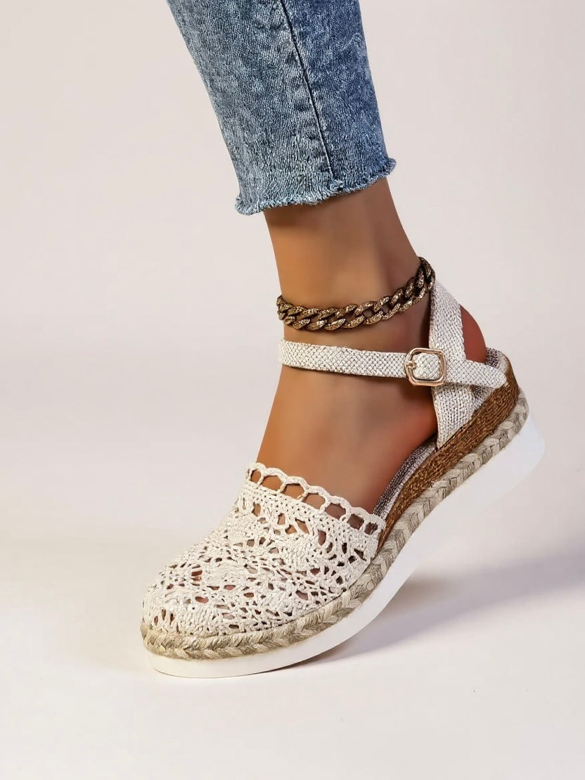 Women’s Boho Wedge Sandals Stylish Ankle Strap Design 5