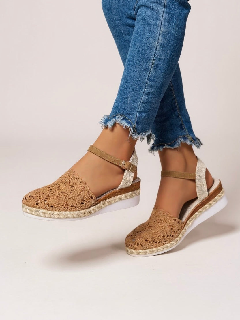 Women’s Boho Wedge Sandals Stylish Ankle Strap Design 7