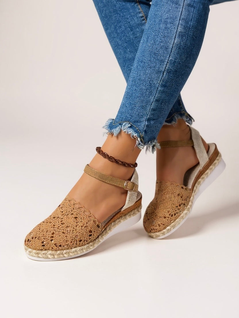 Women’s Boho Wedge Sandals Stylish Ankle Strap Design 9