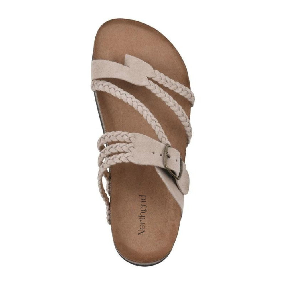 Women’s Braided Strap Sandals Comfortable Cork Sole Design 1