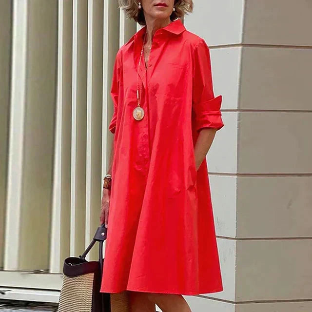 Women’s Casual Everyday Dress Relaxed Fit with Pockets 0