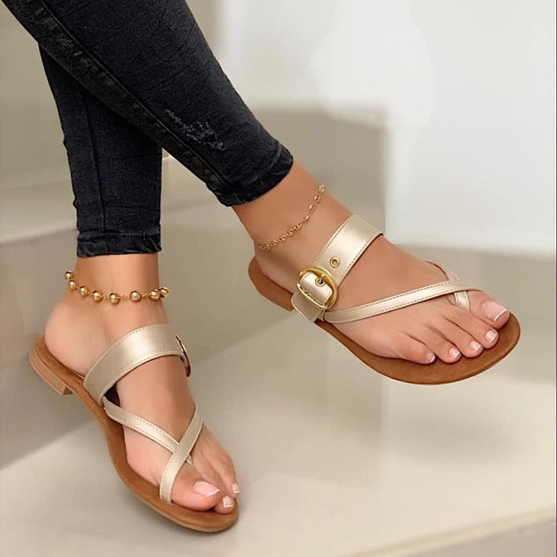 Women’s Casual Flat Sandals Lightweight Open Toe Design 1