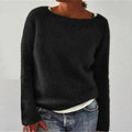 Women’s Casual Knit Pullover Sweater Relaxed Fit Design 0