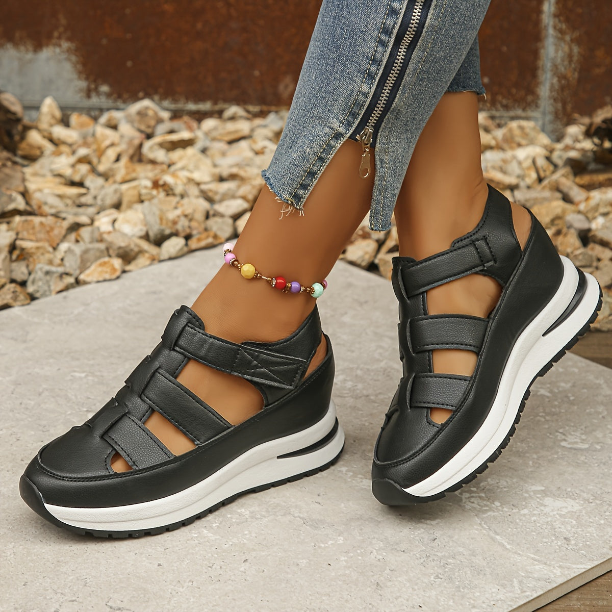 Women’s Casual Platform Sandals Soft Footbed Summer Style 1