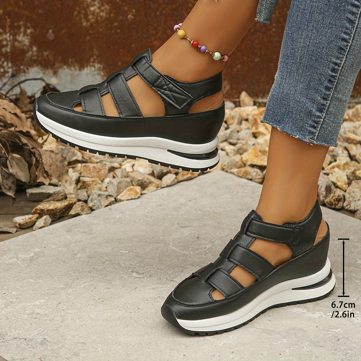 Women’s Casual Platform Sandals Soft Footbed Summer Style 4