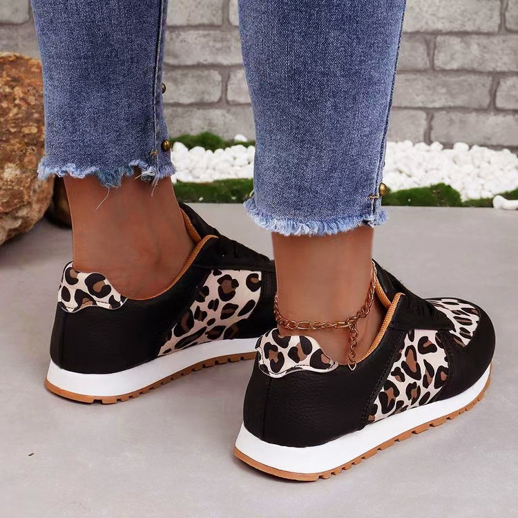 Women’s Casual Sneakers Stylish Leopard Print Design 4