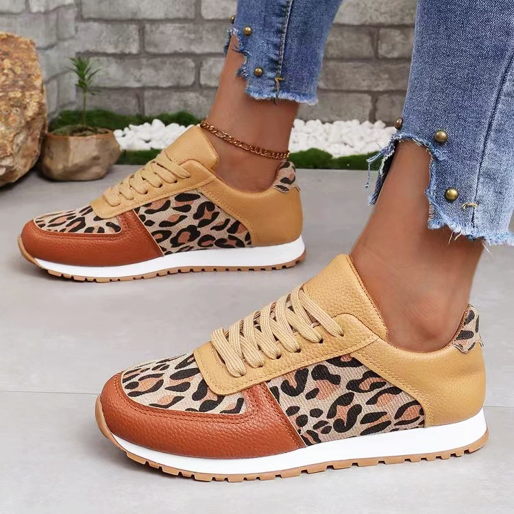 Women’s Casual Sneakers Stylish Leopard Print Design 6