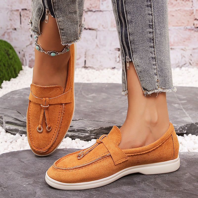 Women’s Casual Suede Loafers Comfortable Slip-On Design 2