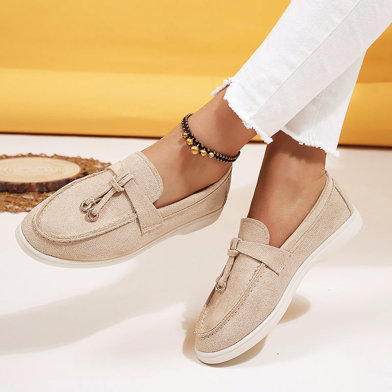 Women’s Casual Suede Loafers Comfortable Slip-On Design 3